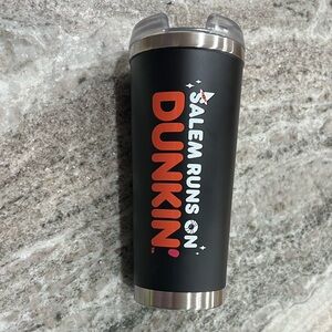 Salem Runs on Dunkin' Black Travel Tumbler